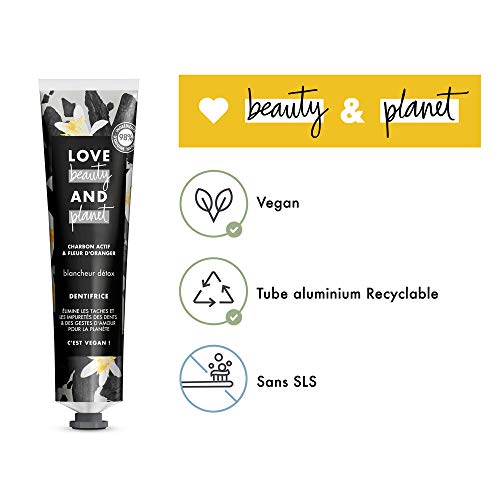 Love Beauty And Planet Zahnpasta, Aktivkohle und Orangenblüte, 75 ml – Ansicht 4