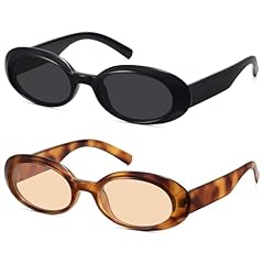 2pack-black Gray+amber Frame Light Brown Lens