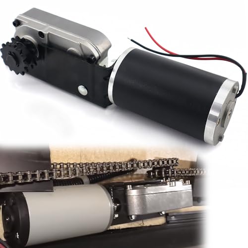 QHHR R25075 Gear Motor Slide Out Motor Drive with R25076-1 Gearbox for Slideout 13 Tooth Sprocket for RV Trailer Replace 225008