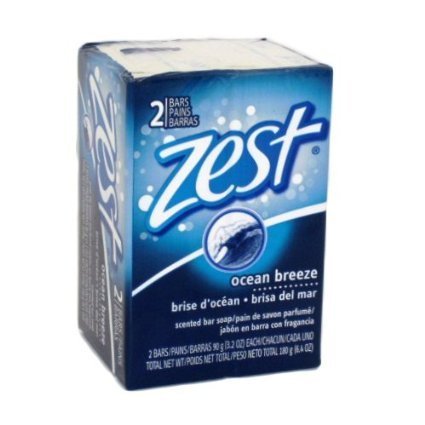 Zest Soap Ocean Breeze Scent Made In Usa 3.2 Oz (2 Pack) Amtc, 3.2 Fl Oz