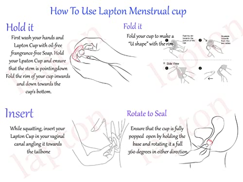 Image of Pink Color Reusable Silicone Large Size Menstrual Cup Pack of 1 (Pink Large 25 ML)