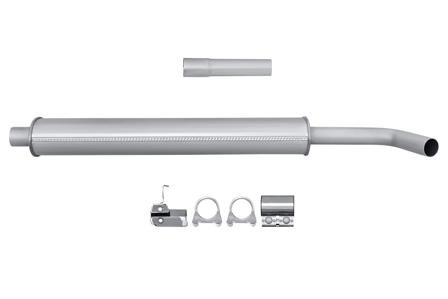 HELLA 8LB 366 022-221 Vorschalldämpfer - Easy2Fit® Kit - vorne - zweiteilig - Set mit Anbauteilen | 8LB 366 022-221 passend für Grand Megane