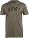 Army PT Style Shirt - U.S. Military Physical Training Infantry Workout T-Shirt-(MilGreen,M)