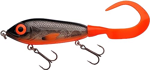 Abu Garcia Svartzonker McMy Tail Jerkbait – Clear High-Impact ABS, Eco-Friendly Weighted, Realistic 3D Effect, Designed in Sweden for Freshwater & Saltwater Fishing, Fegis 20 cm