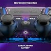 Controlador inalámbrico Oniverse para PS4 PS3 PC ANDROID iOS, salida de audífonos, joystick de efecto Hall, batería recargable de 1000mAh, botones macro, Revolt Neptune Blue 8