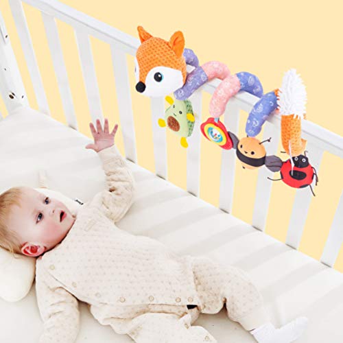 TOYANDONA Berços de música para bebês, decorações para pendurar, carrinho de bebê em espiral, brinqu