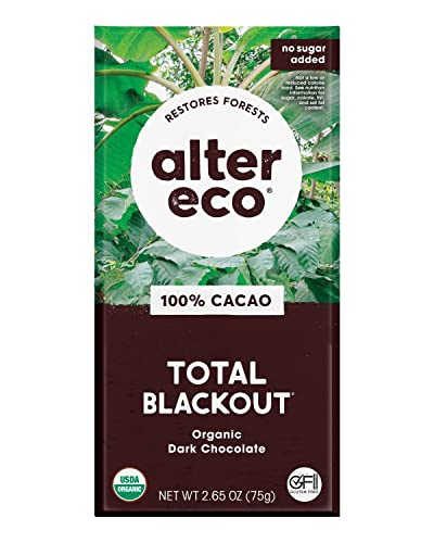 Alter Eco | Dark Chocolate Bars | Pure Dark Cocoa, Fair Trade, Organic, Non-GMO, Gluten Free (Total...