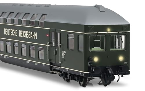 Rivarossi HR4392 wagon double étage DR avec cabine de commande pour train miniature HO - 4