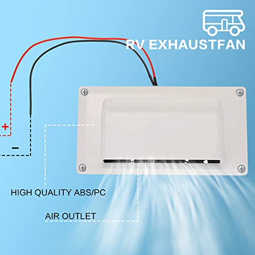 Amomd 12V 25W Rv Sidewall Vent Exhaust Fan Roof Side Air Vent Ventilation Fantastic Fan Range Hood Vent Promote Air Circulation For Rv #TOP1