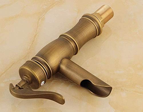 Robinet de salle de bain cascade avec mitigeur rétro en laiton robuste