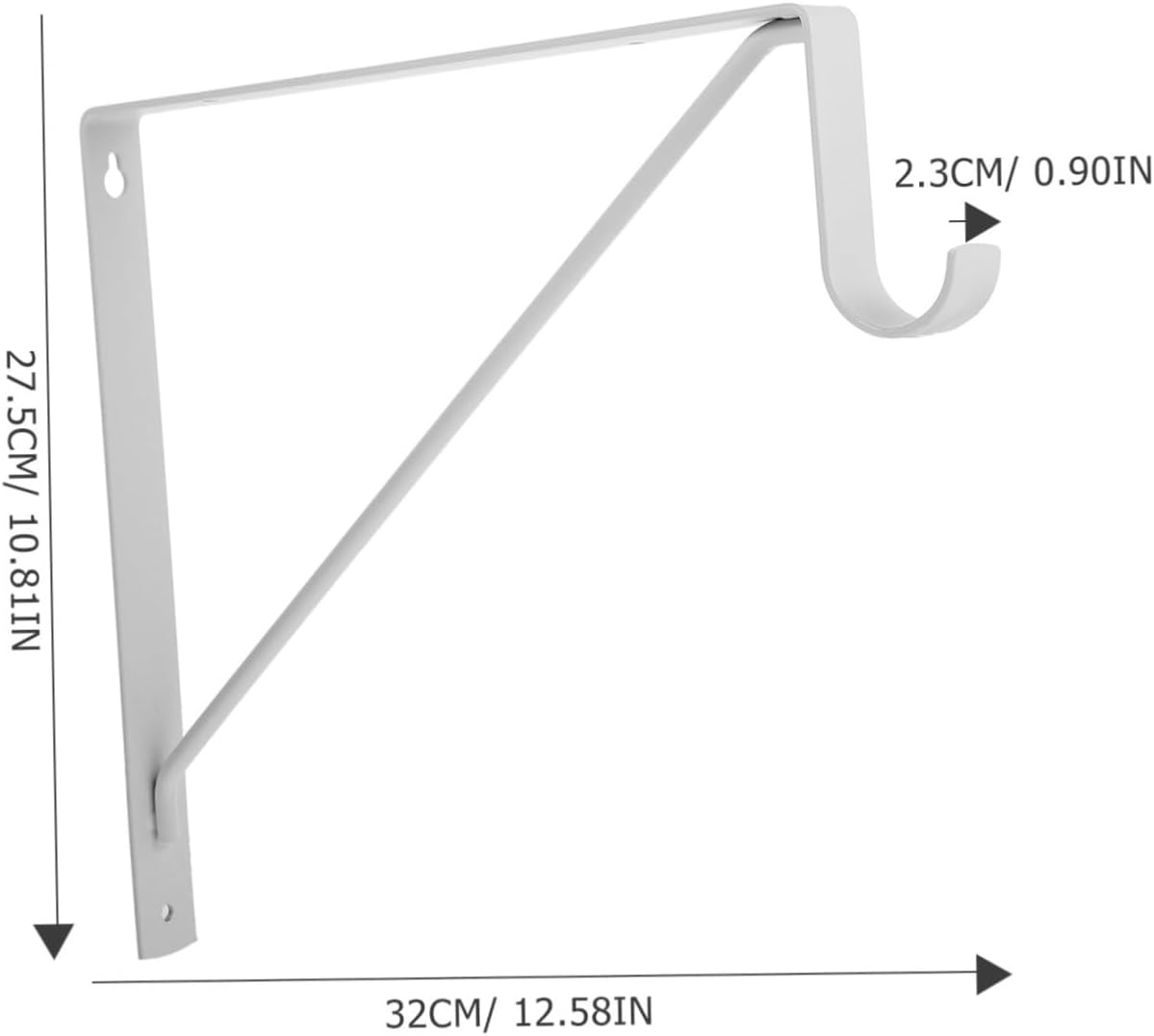 2pcs Heavy Duty Floating Shelf Brackets Metal Wall Support for Storage Quick Installation Resistant Design for Home Organization