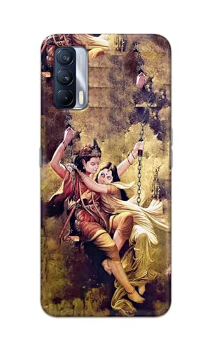 Image of Printed Hard Back Cover for Realme X7 5G Back Cover (Radha Krishna Love -J1) -190724(EA)