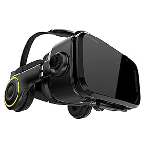 Hi-SHOCK Premium VR Brille – X4 – Gaming Brille für 3D Spaß – VR Headset mit integrierten Kopfhörern für 4,7 – 6,2 Android Smartphones – Ideal für Virtual Reality 360 Videos