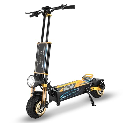 RAYI Patinete Eléctrico para Adultos, Equipado con Motores Duales (Rendimiento 85), Autonomía De 120 Km, Neumáticos Todoterreno De 11 Pulgadas, Batería 60V/40Ah (Serie 6000V)