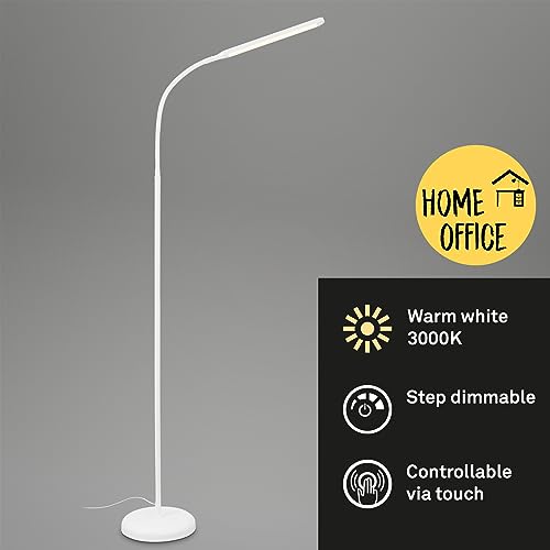 Lampe de salon LED blanche pour lecture et ambiance chaleureuse