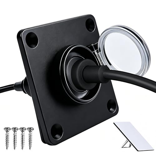LWJWCDS Waterproof Wall Socket Passthrough for Starlink Mini, Aluminum DC 5.5 x 2.1 Female Bulkhead Connector Panel Mount and, Starlink Mini Power Cord Socket,Rv,Trucks,Boats