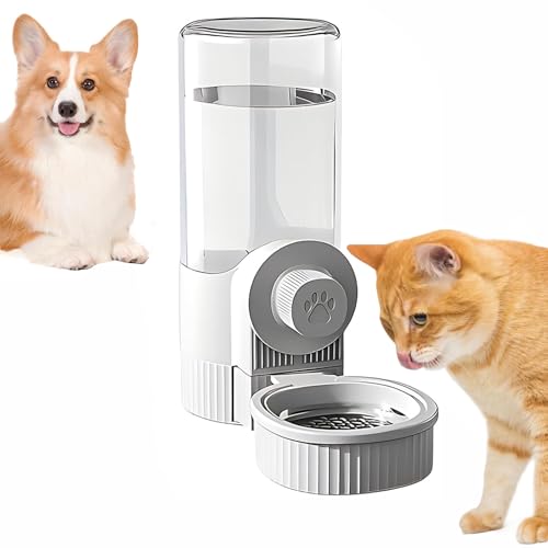 AUTAKI ペット用 自動給水器 犬 猫 水飲み器 520ml 給水器 電源不要 ケージ 取付型 固定 みずのみ器 透明タンク 清潔簡単 簡単設置 熱中症を防ぐ 転倒防止 漏れ防止 ペット用品 いぬ ねこ ウサギ 水飲み器 小動物用品 短期出張 安定して