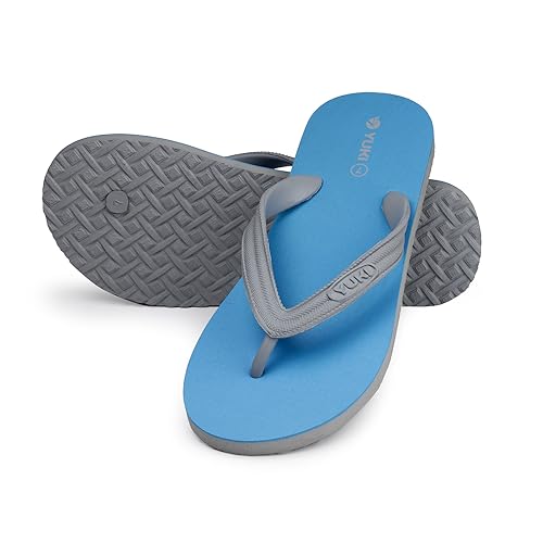 Image of YUKI Unisex Slippers | Hawai Chappal Rubber Flip Flops Slippers, Comfortable & Ultra-Light, Waterproof Non-Slip Thong