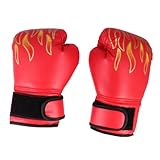 WHAMVOX Guantes de Boxeo PU para Diseño de Entrenamiento Ajustable y Transpirables Incluye Manoplas para Kickboxing Taekwondo y Artes Marciales Colores Aleatorios Color Color Aleatorio