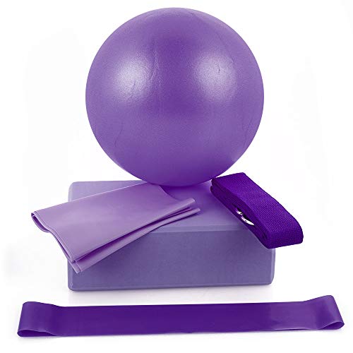 Conjuntos de Yoga para Mulheres - 5pcs Kit de Iniciação à Ioga Conjunto de Equipamento de Fitness co