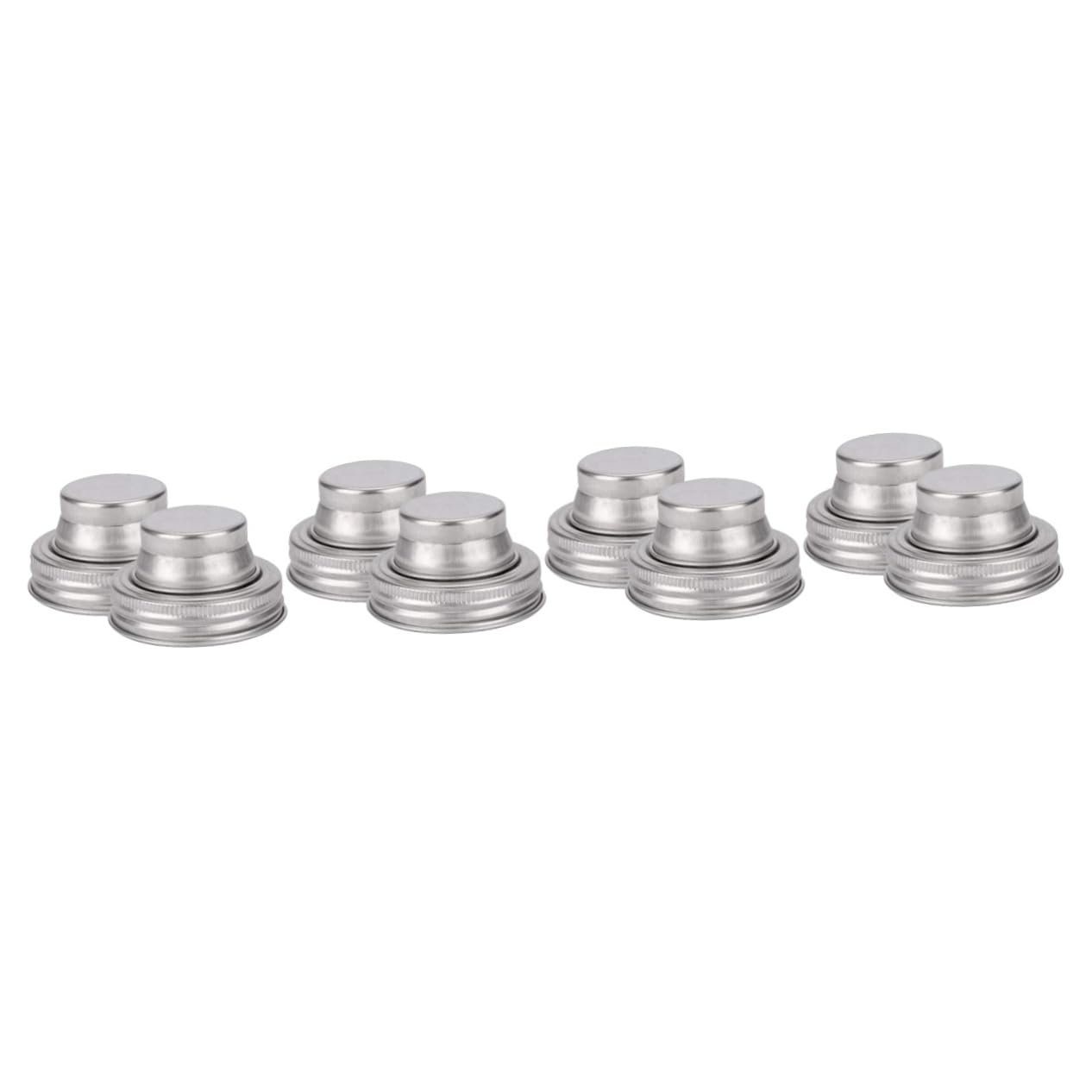 Cabilock 4 Juegos Abridor De Tarros con Tapa De Albañil Sellador Al Vacío para Tarros De Albañil Tapas Agitadoras para Tarros De Albañil Tapas De Boca Ancha para Tarros De 2 Piezas * 4