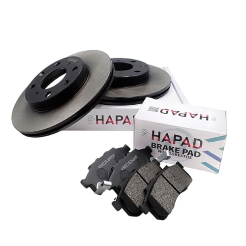 �y HAPAD �z �t�����g �u���[�L�p�b�h + �u���[�L���[�^�[ 2�_�Z�b�g �h�K �[�X�g �[�X�g�X�p�[�N JE1 JE2 �z���_�p �݊��i 45022-S2K-000 45251-SAA-000 ���� �ى� ����