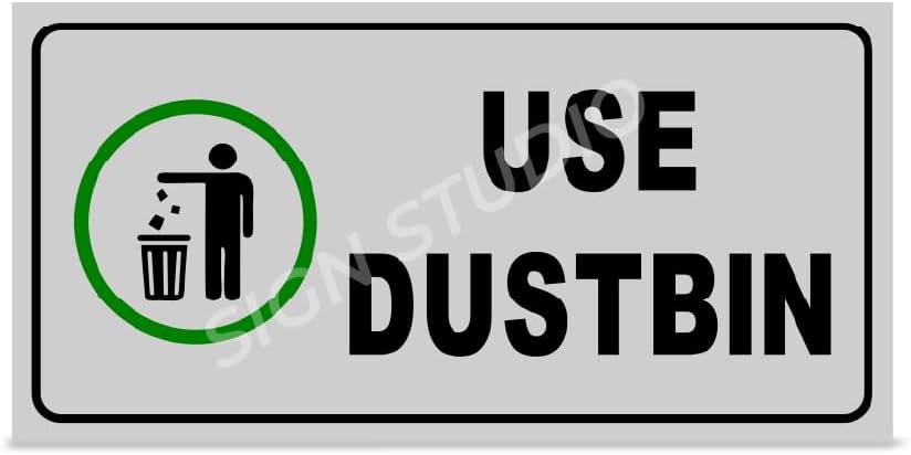 Sign Studio – “Use Dustbin” Foam Sign Board for Cleanliness Awareness ...