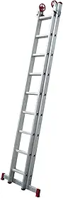 Escada Extensiva 9x2 Degraus de Alumínio