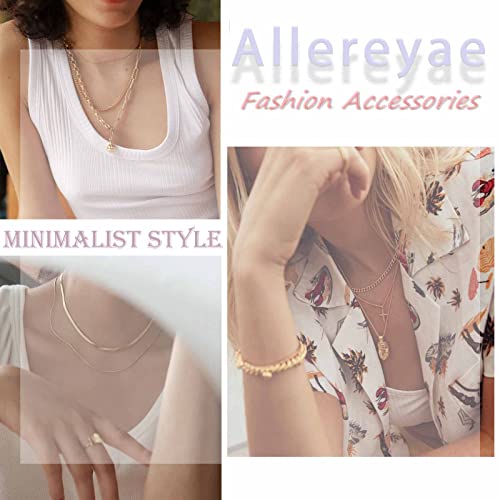 Allereyae Vintage Pearl Choker Necklace Gold Circle T Bar Necklace Bohemia Heart Necklace Love Heart Pendant Necklace Chain Jewelry For Women And Girls (Heart With Crystal) #TOP4
