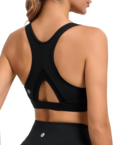 RUNNING GIRL Sports Bras for Women High Support Moulded Cup High Impact Sports Bras Racerback Workout Running Yoga Bra4
