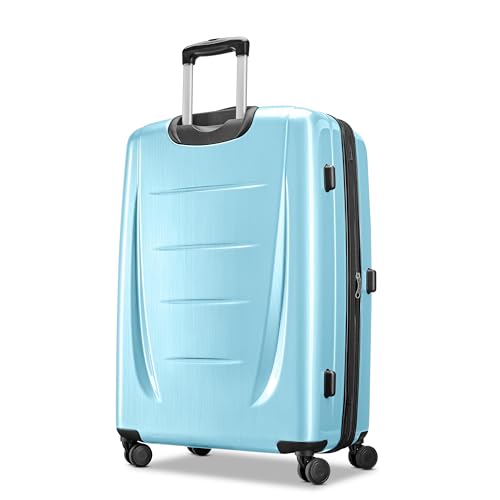 Image of Samsonite Winfield 2 Hardside Expandable Luggage with Spinner Wheels, Ice Blue, Checked-Large 28-Inch