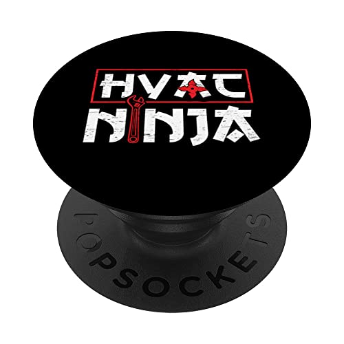 Hvac Ninja for a Heating Ventilation Specialist PopSockets Swappable PopGrip