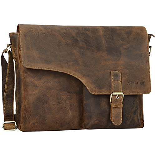 Sac d'affaires en cuir STILORD Valerian l'héritage du style vintage pour hommes actifs