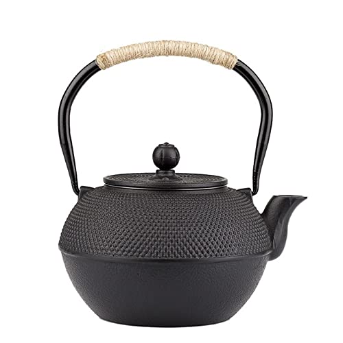 ZRQSMCX Teiere Teiera in Ferro con infusore in Acciaio Inox Teiera in ghisa Bollitore per Acqua bollente tè Oolong