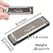 Harmonica for Kids and Adults, Beginners Blues Harmonica Mouth Organ in the Key of C, 10 Holes 20 Notes Diatonic Harp Musical Instrument by SMALL FISH, Easter Basket Stuffers, Birthday Gifts