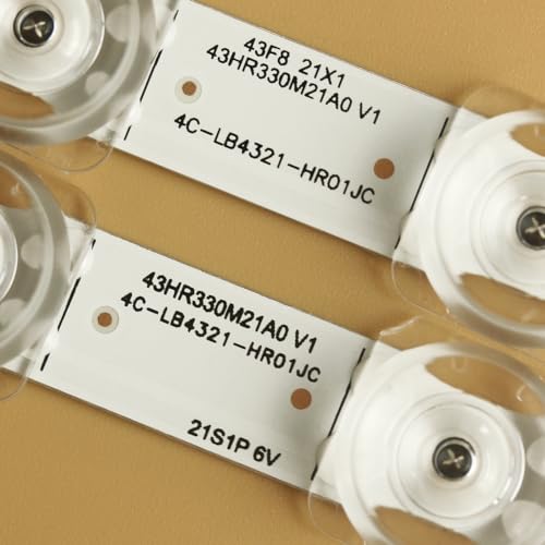 GuuYebe LED Backlight Strip TV Replacement Part for 43S431 43S435 43S434 43S433 4C-LB4321-HR 43HR330M21A1 43S425LAAA 43S425LABA 43S425LBAA 43S425LDAA 43S425TDAA 43S425VDAA 43S425VDBA LVU430NDEL - Thumbnail 4