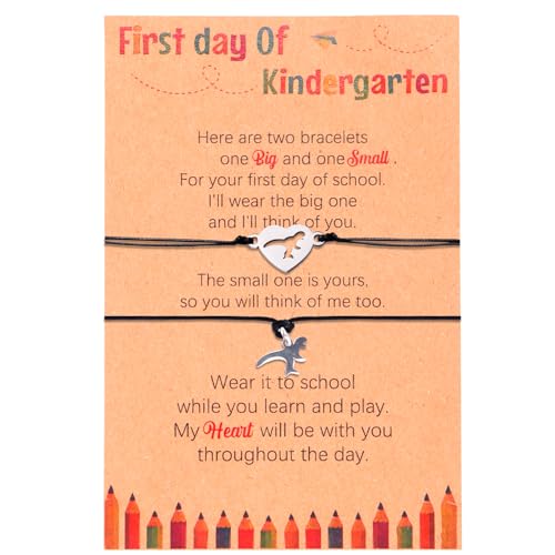 DAFEDE First Day of Kindergarten Bracelet, Back to School Mommy and Me...