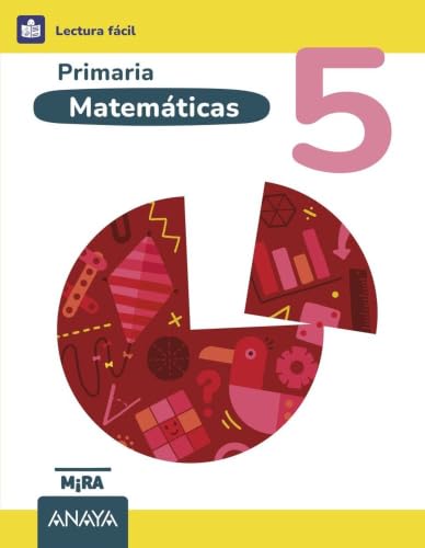 Portada de Matemáticas 5º Primaria. Lectura Fácil