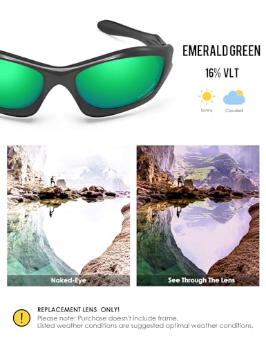 Image of BLAZERBUCK Anti-salt Polarized Replacement Lenses for Oakley Monster Dog Sunglass