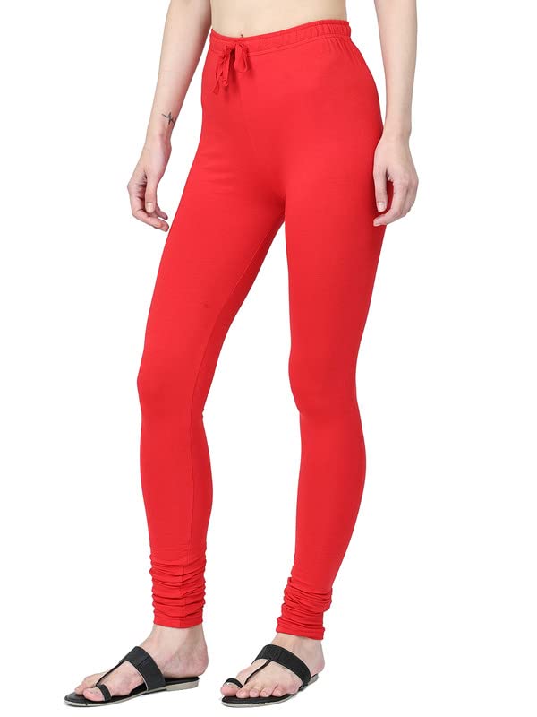 Image of Robinbosky Cotton Churidhar Leggings for Women - Stylish, Stretchable & Flattering Fit for All-Day Comfort