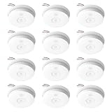 Siterlink Hardwired Interconnected Smoke Detectors,Photoelectric Smoke Alarm with 9V Battery Backup,Test/Silence Button,Hard Wired Fire Alarm for Home,UL Listed Smoke Detector GS562A 12-Pack