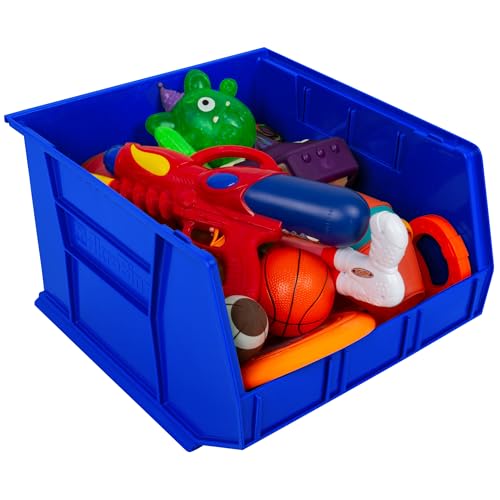 Akro-Mils 30270 AkroBins Plastic Storage Bins, Space-Saving Stackable Bins for Garage, Pantry, Craft Organization, 18" x 16" x 11", Blue, 3-Pack by Akro-Mils - Image 7