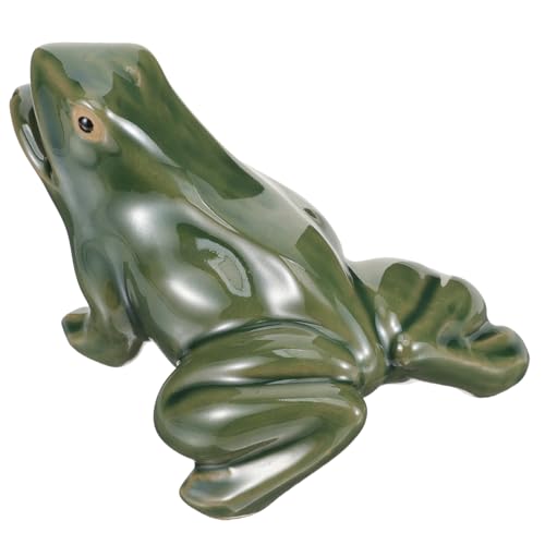 ibasenice Fountain Frog Decorative Water Feature for Indoor Garden Decor Frog with Open Design for Smooth Water Flow for Spaces