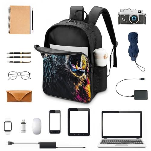 Sac à dos d'étudiant ours dessin animé 3D grand format 40x28x16cm