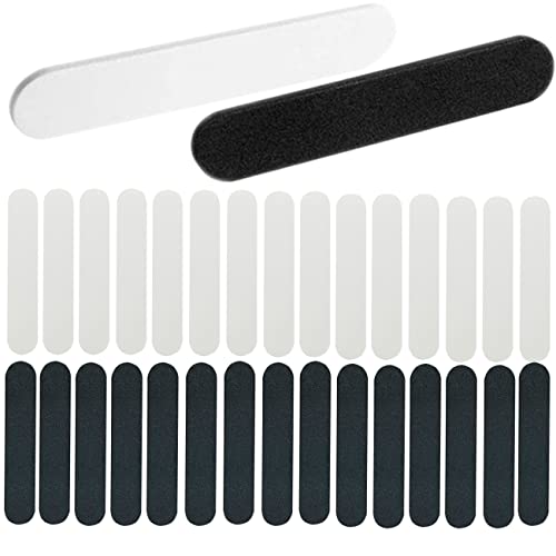 monochef 30pcs Hat Size Tape Hat Size Reducer Inserts Liner Foam Reducing Sizing Tape Sizer Self Adhesive for Hats Caps Make Smaller Sweatband Black White2