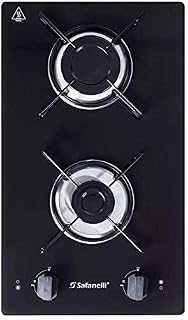 Fogão Cooktop 2 Bocas Preto 2Q Semplice Safanelli FCP2