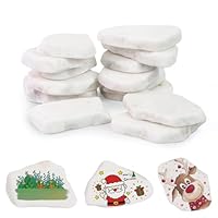 CTYUEYUN 14 Stück Steine Zum Bemalen Flache, Ideale Flache Steine Zum Bemalen 3-8 cm,Kieselsteine Zum Bemalen für Kunst und Handcraft-Projekte（Weiße）