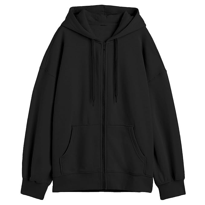 a to z creation Solid Hooded Neck Long Sleeves Zip-up Jacket for Women's-picture-14