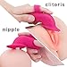 Clitoral Licking Finger Vibrator - Adorime Tongue Nipple Clit Lick Vibrator Rechargeable Sex Toys with 10 Powerful Vibrations for Women or Couple Plays