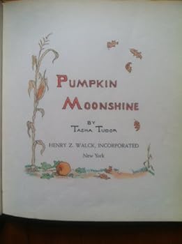 Hardcover Pumpkin moonshine. Book
